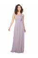 Keyhole Back Pink Glow A-Line Halter Neck Long Bridesmaid Dress / Evening Dress York