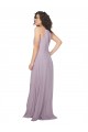 Keyhole Back Pink Glow A-Line Halter Neck Long Bridesmaid Dress / Evening Dress York