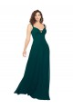 Low Back Hunter A-Line Sweetheart Long Bridesmaid Dress York