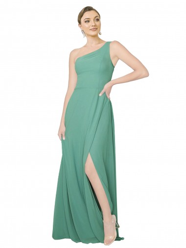 Icelandic Silver A-Line Strapless Long Bridesmaid Dress York