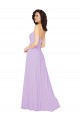 Low Back Lilac A-Line Strapless Long Bridesmaid Dress / Evening Dress York