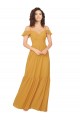 Keyhole Back Saffron A-Line Sweetheart Long Bridesmaid Dress York