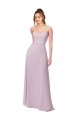 Pink Glow A-Line Sweetheart Long Bridesmaid Dress York