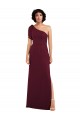 Burgundy A-Line One Shoulder Long Formal Evening Gown / Bridesmaid Dress York