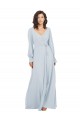 Sea Glass A-Line V-Neck Long Formal Dress / Bridesmaid Dress York