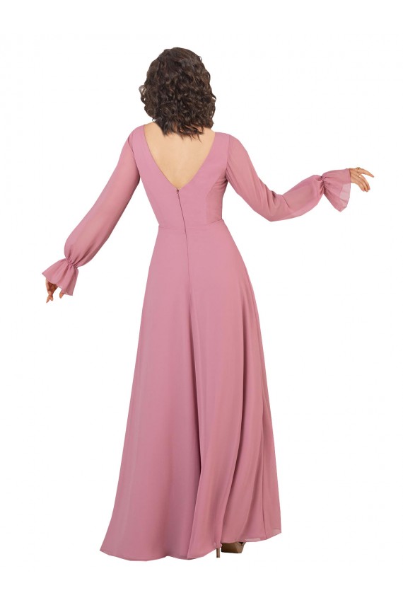 Sea Glass A-Line V-Neck Long Formal Dress / Bridesmaid Dress York