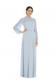 Keyhole Back Sea Glass A-Line Strapless Long Formal Evening Gown / Bridesmaid Dress York