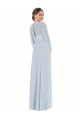 Keyhole Back Sea Glass A-Line Strapless Long Formal Evening Gown / Bridesmaid Dress York