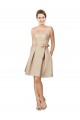 Champagne A-Line Sweetheart Knee Length Bridesmaid Dress York