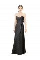 Slate Grey Sheath Sweetheart Long Bridesmaid Dress York