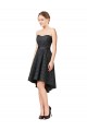 Slate Grey A-Line Sweetheart Knee Length High Low Bridesmaid Dress York