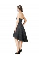 Slate Grey A-Line Sweetheart Knee Length High Low Bridesmaid Dress York