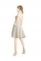 Ivory,Champagne A-Line Strapless Knee Length Bridesmaid Dress York