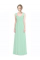 Keyhole Back Mint Green A-Line Sweetheart Long Bridesmaid Dress York