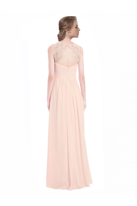 Keyhole Back Mint Green A-Line Sweetheart Long Bridesmaid Dress York