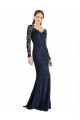 Keyhole Back Dark Navy Mermaid Sweetheart Long Prom Dress / Bridesmaid Dress York