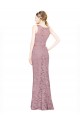 Mermaid Illusion Neck Long Prom Dress / Bridesmaid Dress York