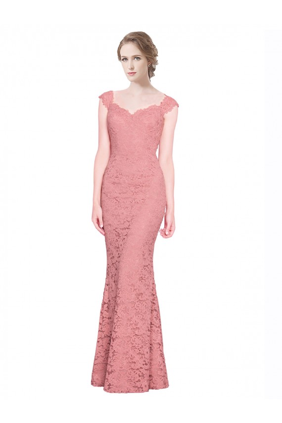 Salmon Mermaid Strapless Long Prom Dress / Bridesmaid Dress York