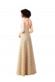 Champagne A-Line Sweetheart Long Bridesmaid Dress York
