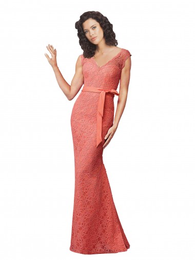 Open Back Mermaid V-Neck Long Bridesmaid Dress York