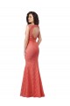 Open Back Mermaid V-Neck Long Bridesmaid Dress York