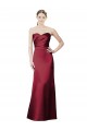 Burgundy Mermaid Strapless Long Bridesmaid Dress / Evening Dress York