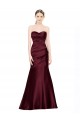 Low Back Burgundy Mermaid Sweetheart Long Formal Evening Gown / Prom Dress / Bridesmaid Dress York
