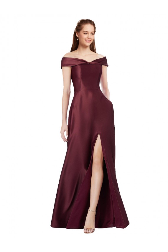 Burgundy Gold A-Line Strapless Long Black Tie Evening Gown / Prom Dress / Bridesmaid Dress York