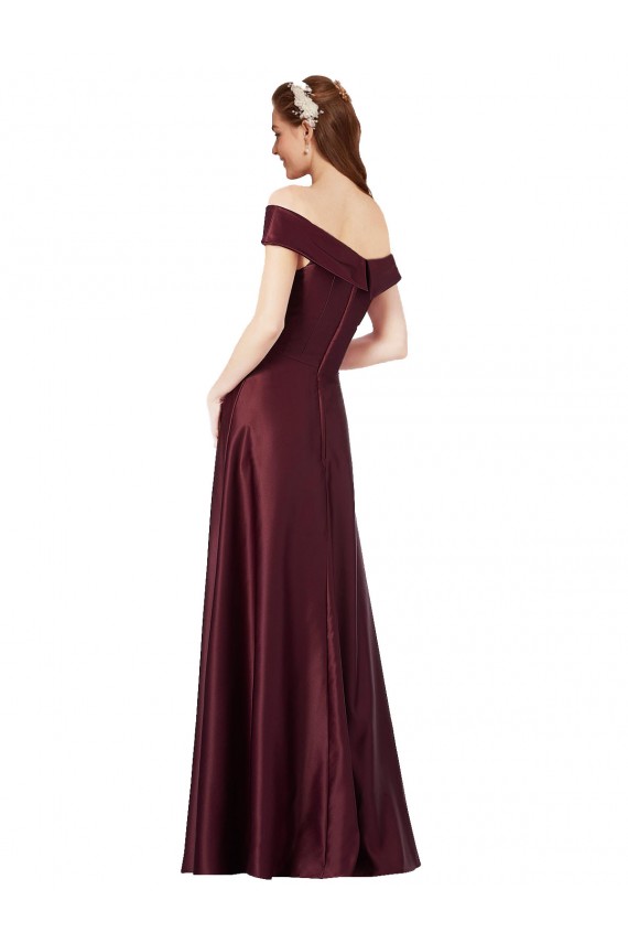 Burgundy Gold A-Line Strapless Long Black Tie Evening Gown / Prom Dress / Bridesmaid Dress York