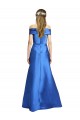 A-Line Off the Shoulder Long Black Tie Evening Gown / Prom Dress / Bridesmaid Dress York
