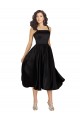 Black A-Line Square Neck Knee Length Prom Dress / Bridesmaid Dress York