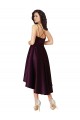 Open Back Grape A-Line Scoop Neck Neck Short High Low Prom Dress / Bridesmaid Dress York