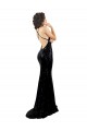 Open Back Black Mermaid V-Neck Long Black Tie Evening Gown / Prom Dress / Bridesmaid Dress York