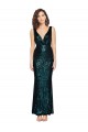 Dark Green Mermaid V-Neck Long Bridesmaid Dress / Evening Dress York