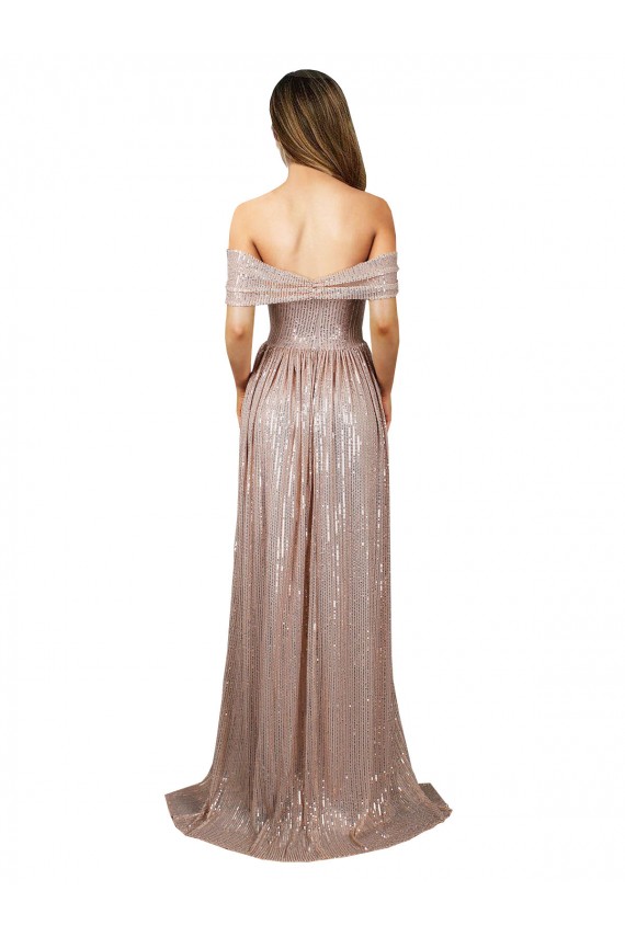Champagne A-Line Strapless Long Formal Evening Gown / Prom Dress / Bridesmaid Dress York