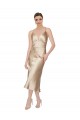 A-Line V-Neck Midi Length Formal Evening Gown / Prom Dress / Bridesmaid Dress York