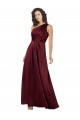 Burgundy A-Line One Shoulder Long Formal Evening Gown / Prom Dress / Bridesmaid Dress York