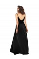 V-Back Black A-Line V-Neck Long High Low Evening Gown / Prom Dress / Bridesmaid Dress York
