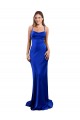 Open Back Royal Blue Sheath Cowl Neck Long Formal Evening Gown / Prom Dress / Bridesmaid Dress York