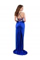 Open Back Royal Blue Sheath Cowl Neck Long Formal Evening Gown / Prom Dress / Bridesmaid Dress York