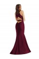 Open Back Burgundy Mermaid V-Neck Long Formal Plus Size Evening Gown / Prom Dress / Bridesmaid Dress York