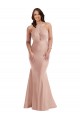 Open Back Dusty Pink Mermaid Halter Neck Long Formal Plus Size Evening Gown / Prom Dress / Bridesmaid Dress York