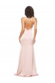 Low Back Pink Sheath One Shoulder Long Formal Evening Gown / Prom Dress / Bridesmaid Dress York