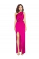 Fuchsia Sheath One Shoulder Long Formal Evening Gown / Prom Dress / Bridesmaid Dress York