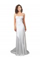 Open Back White Sheath Cowl Neck Sweep Train Beach Wedding Dress York
