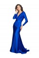 V-Back Royal Blue Mermaid V-Neck Long Formal Evening Gown / Prom Dress / Bridesmaid Dress York