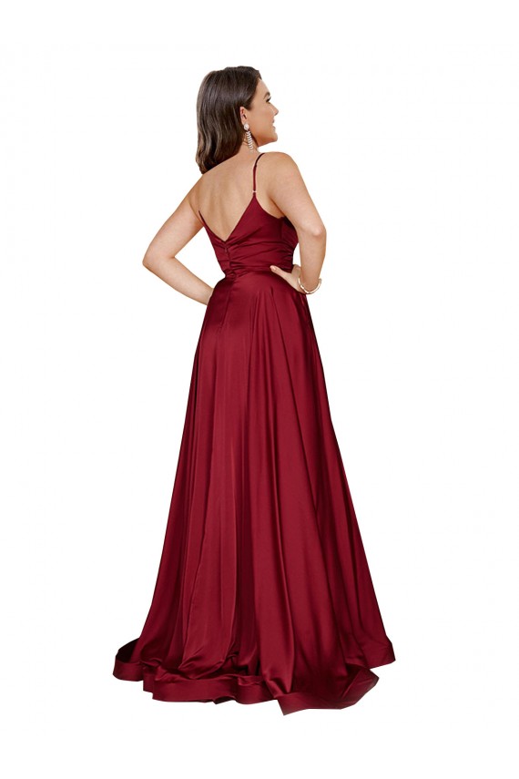 Low Back French Blue A-Line Sweetheart Long Black Tie Evening Gown / Prom Dress / Bridesmaid Dress York