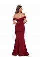 Burgundy Mermaid Off the Shoulder Long Formal Plus Size Evening Gown / Prom Dress / Bridesmaid Dress York