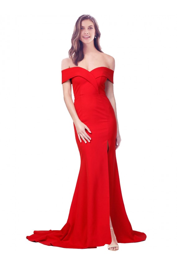 Red Mermaid Sweetheart Long Bridesmaid Dress / Evening Dress York