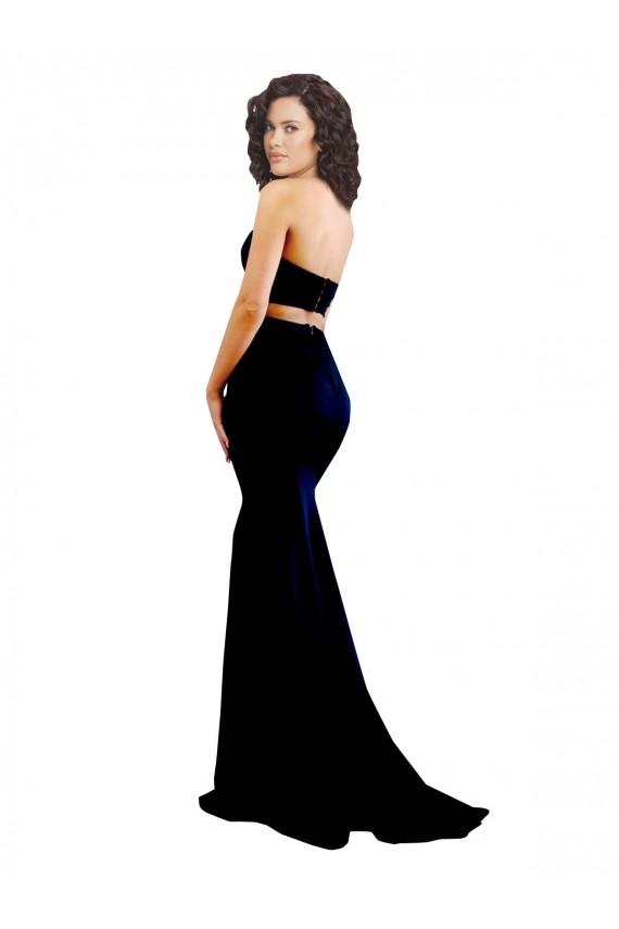 Low Back Black Mermaid High Neck Long Formal Evening Gown / Prom Dress / Bridesmaid Dress York